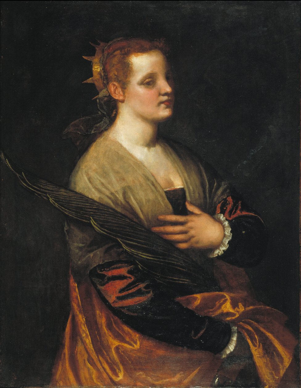 Saint Catherine af Workshop of Paolo Caliari