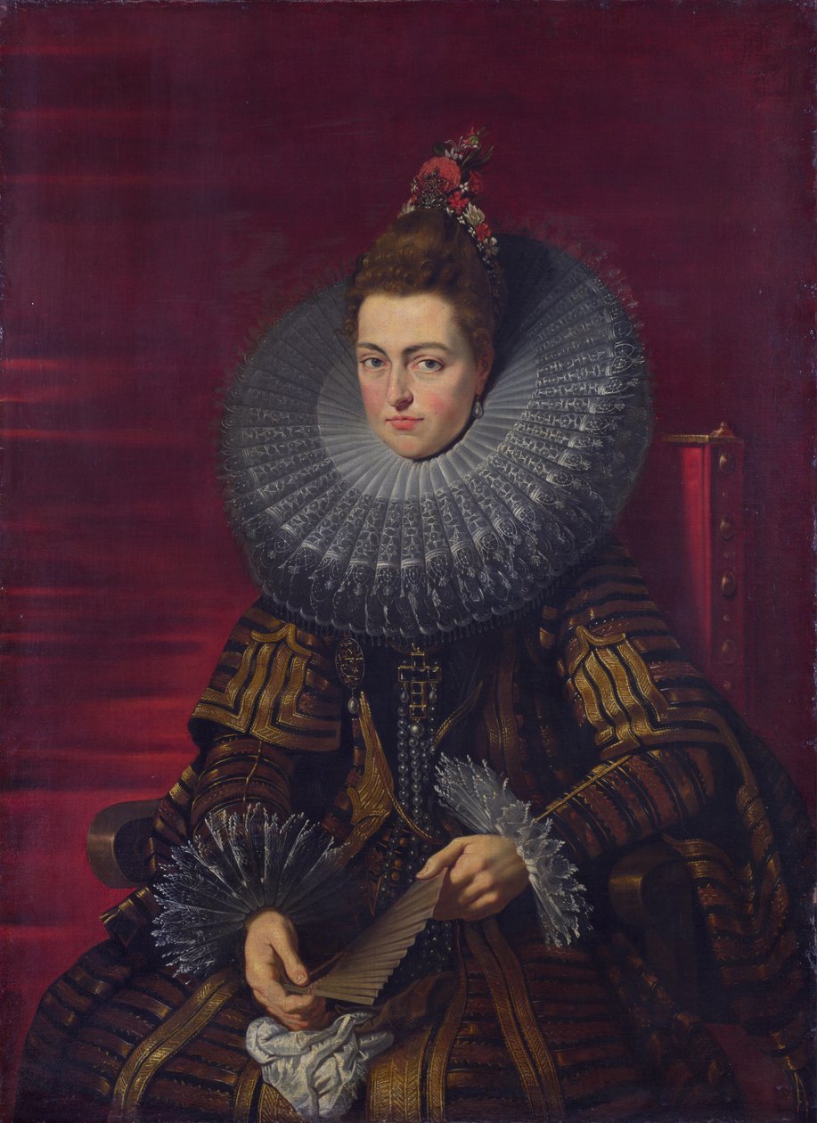 Portræt af Isabella Clara Eugenia, regent af Nederlandene af Workshop of Peter Paul Rubens