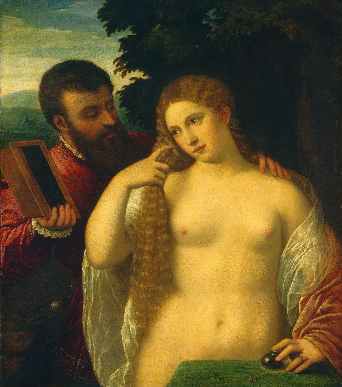 Allegori om kærlighed af Workshop of Titian