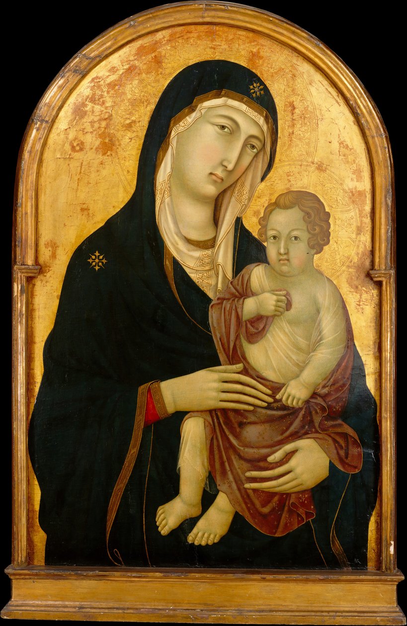 Madonna og barn, ca. 1325. af Workshop of Ugolino da Siena