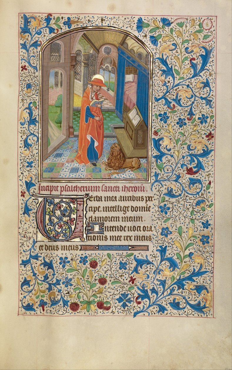 Sankt Jerome af Workshop of Willem Vrelant