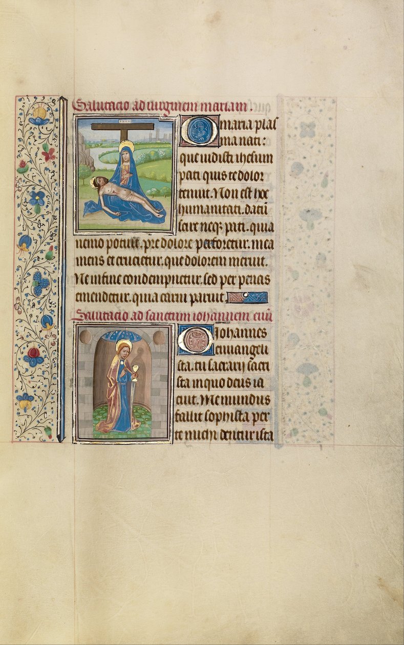 Pietà; Evangelisten Johannes af Workshop of Willem Vrelant