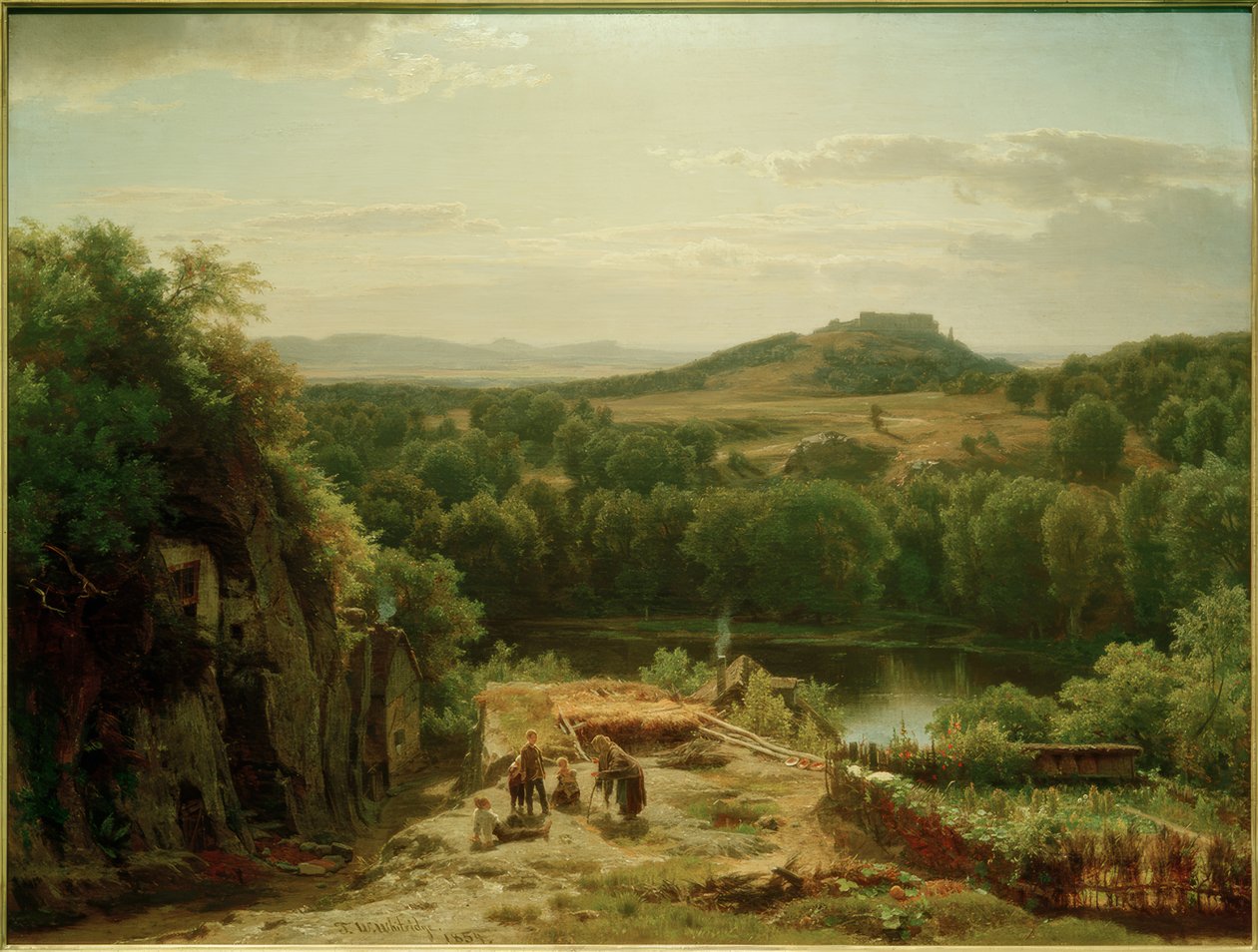 W.Whittredge, Landskab i Harzen af Worthington Whittredge