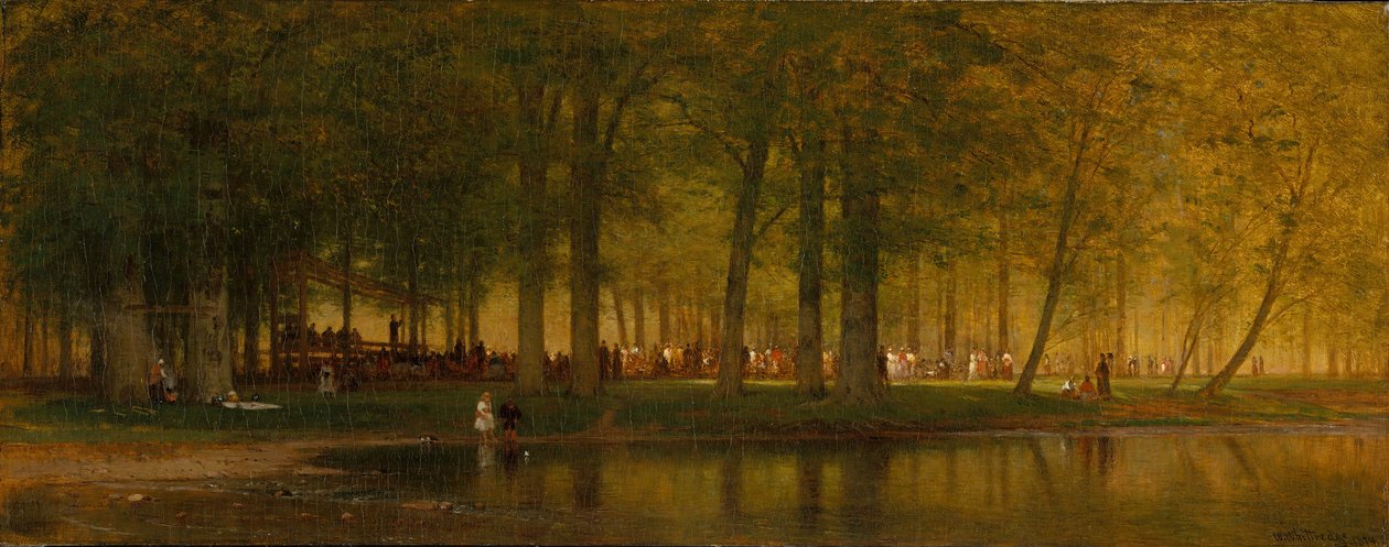 Lejrmødet, 1874. af Worthington Whittredge