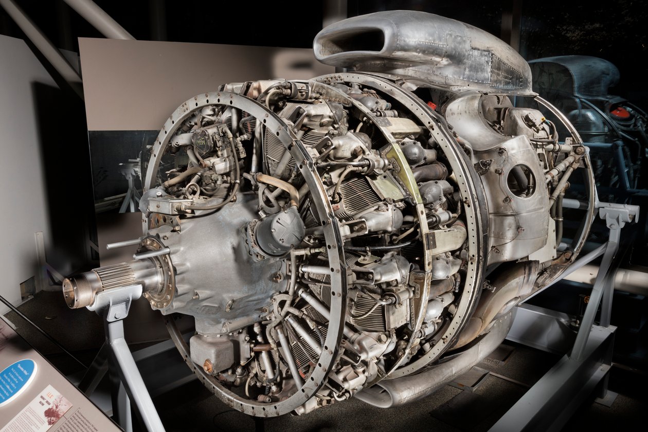 Wright Turbo-Cyclone 18R-3350-TC 972TC18DA2, 2-rækket, radialmotor, 1952. af Wright Aeronautical