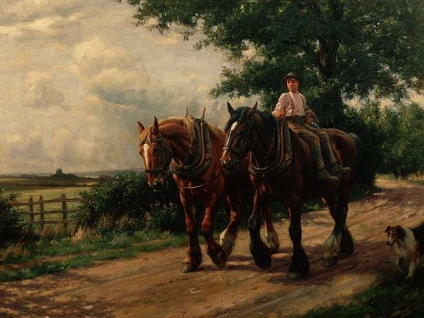 På vej hjem af Wright Barker