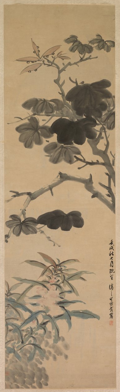 Blomstrende Planter af Wu Rangzhi