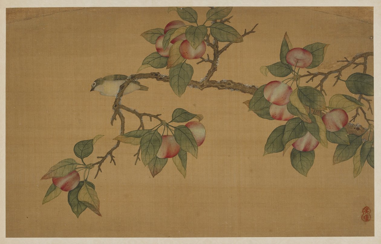 Fugl og frugt, Qing-dynastiet, 1741. af Wu Zhang