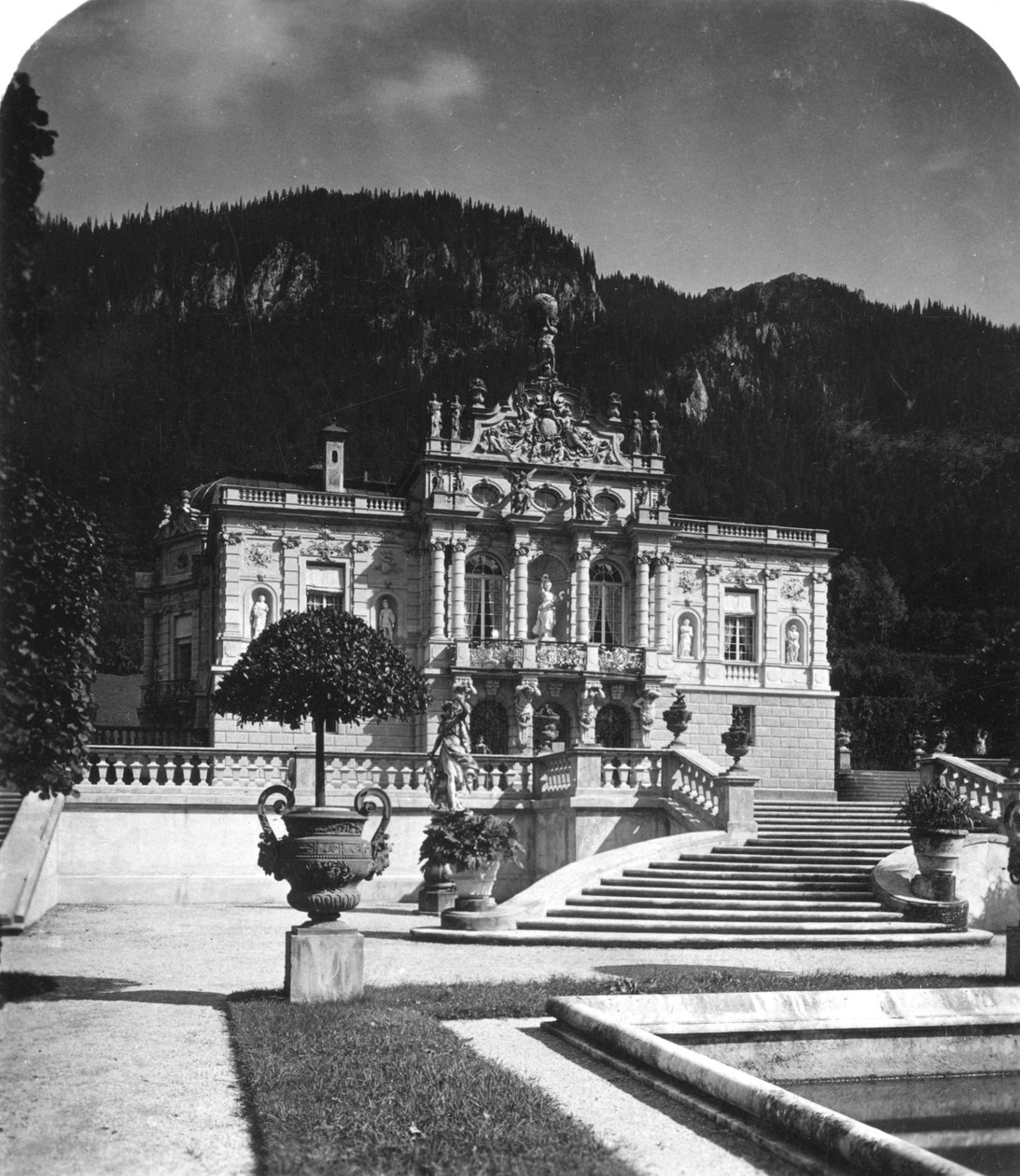 Linderhof Palace, Bayern, Tyskland, omkring 1900-tallet. af Wurthle and Sons