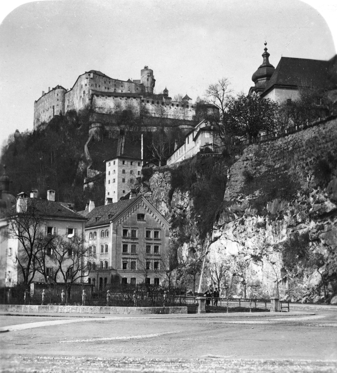 Nonnberg Abbey, Salzburg, Østrig, c1900. af Wurthle and Sons