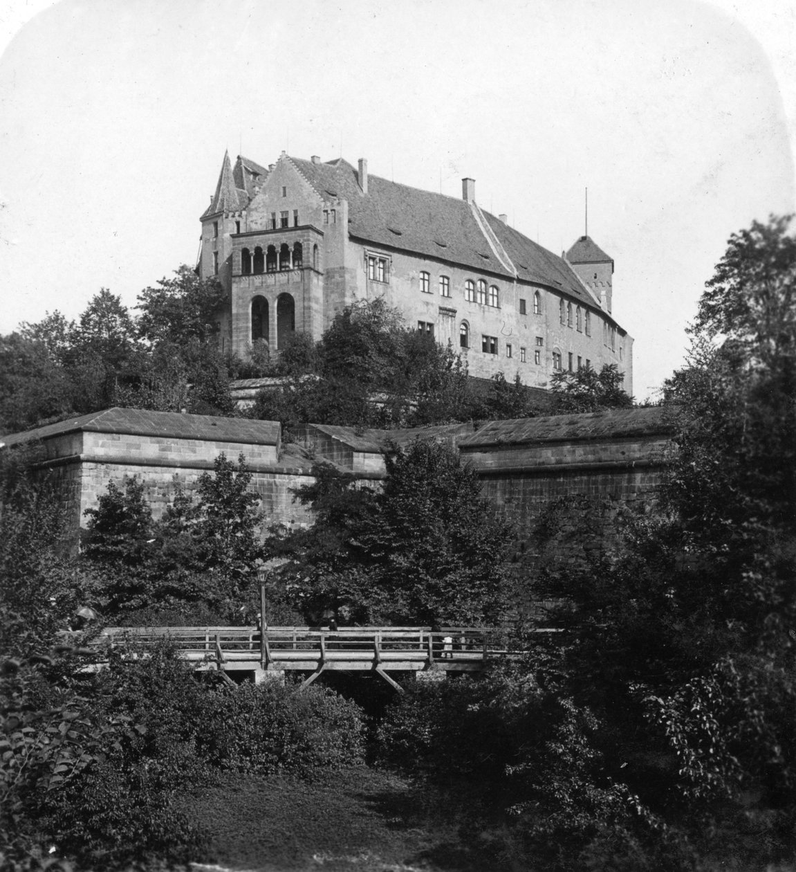 Nürnberg Slot, Nürnberg, Tyskland, omkring 1900-tallet. af Wurthle and Sons
