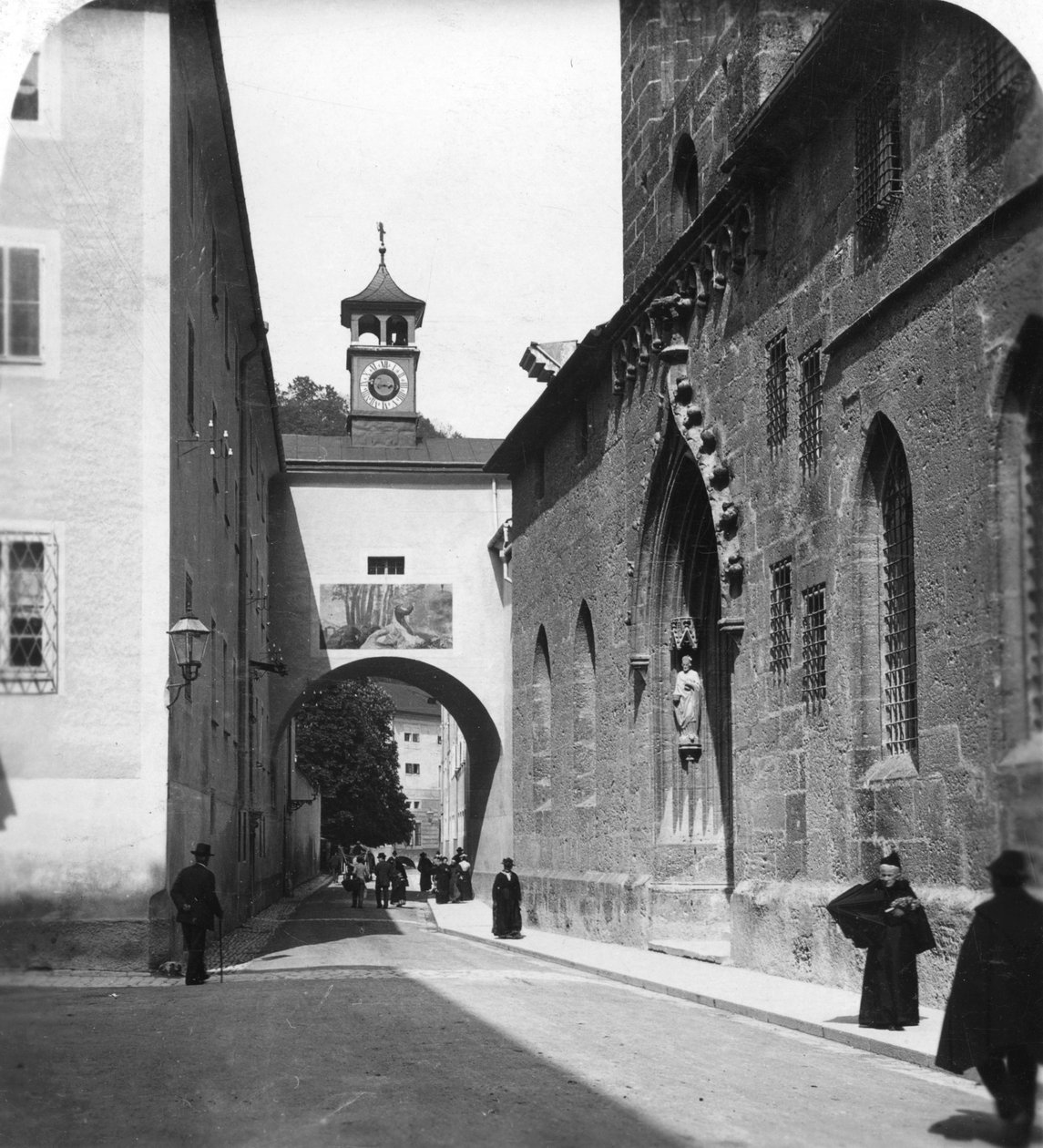 Sognekirken Porta, Salzburg, Østrig, omkring 1900-tallet. af Wurthle and Sons