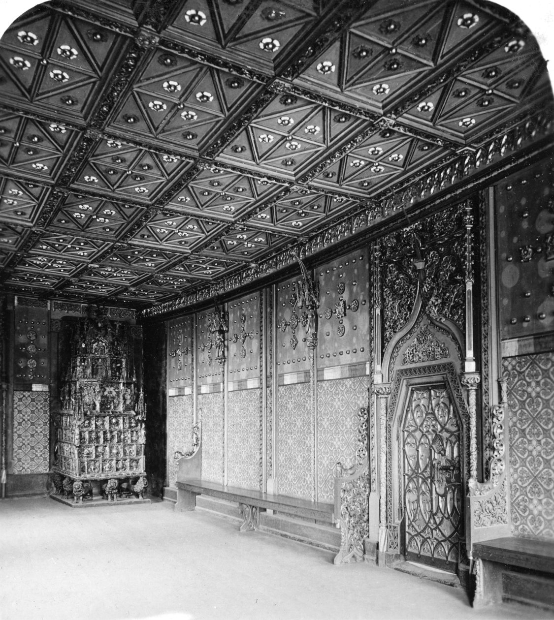 Prinsens Kammer, Salzburg fæstning, Østrig, ca. 1900 af Wurthle and Sons