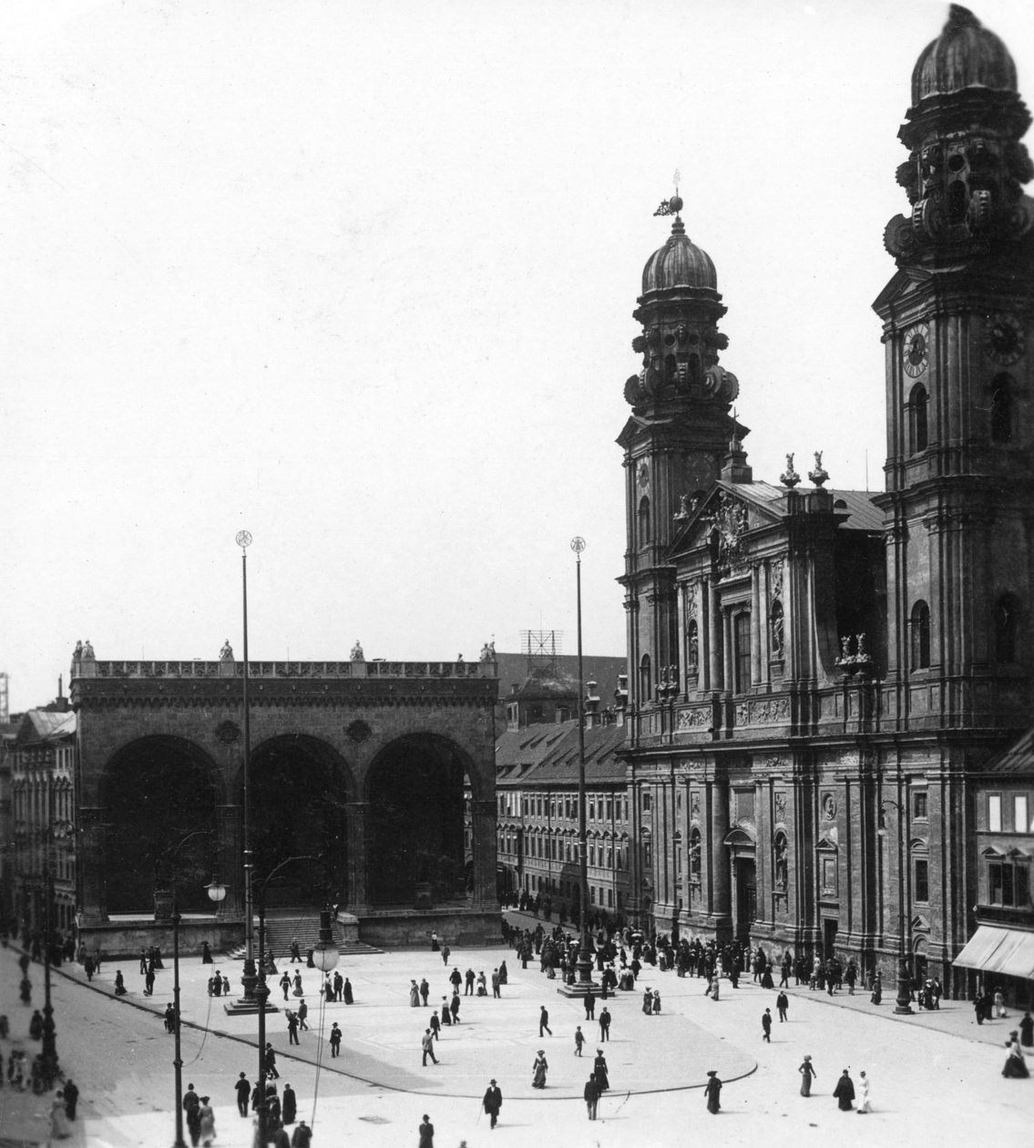 Den katolske teaterkirke St Cajetan, München, Tyskland, omkring 1900-tallet. af Wurthle and Sons