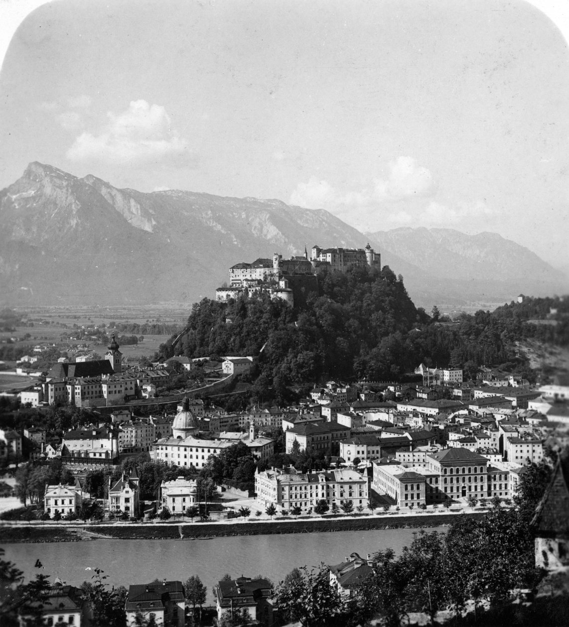 Kapuzinerberg, Salzburg, Østrig, c1900 af Wurthle and Sons