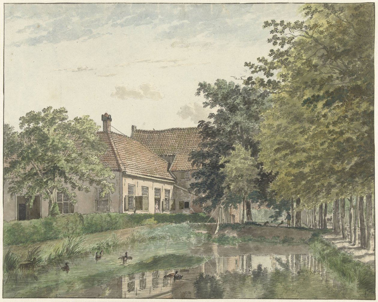 Udsigt over landstedet Watergoor ved Nijkerk af Wybrand Hendriks