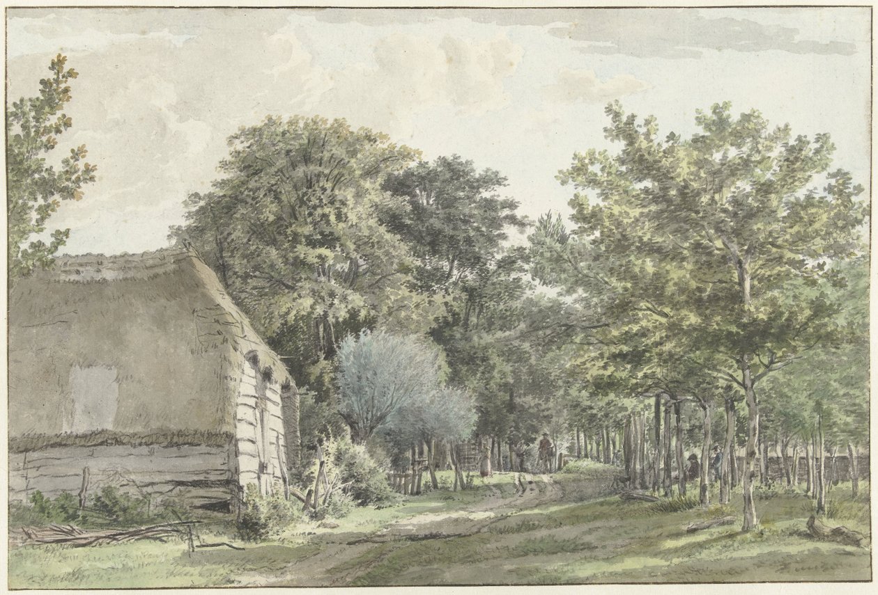 Sti gennem landsbyen Manen ved Ede Vej gennem landsbyen Manen ved Ede af Wybrand Hendriks