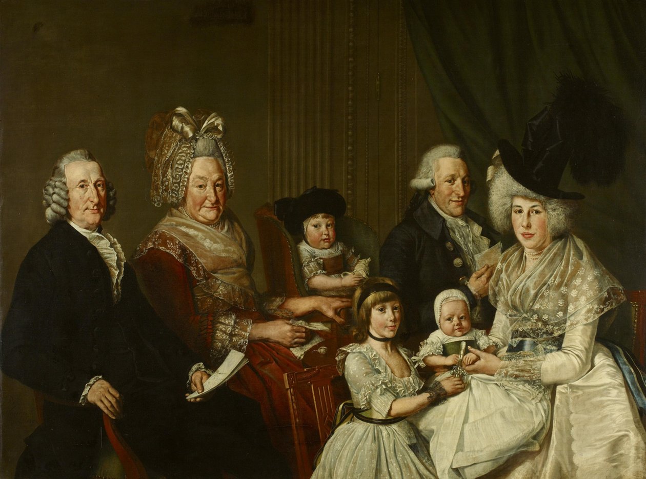 Pieter de Clercq (1731-1807) og hans familie af Wybrand Hendriks