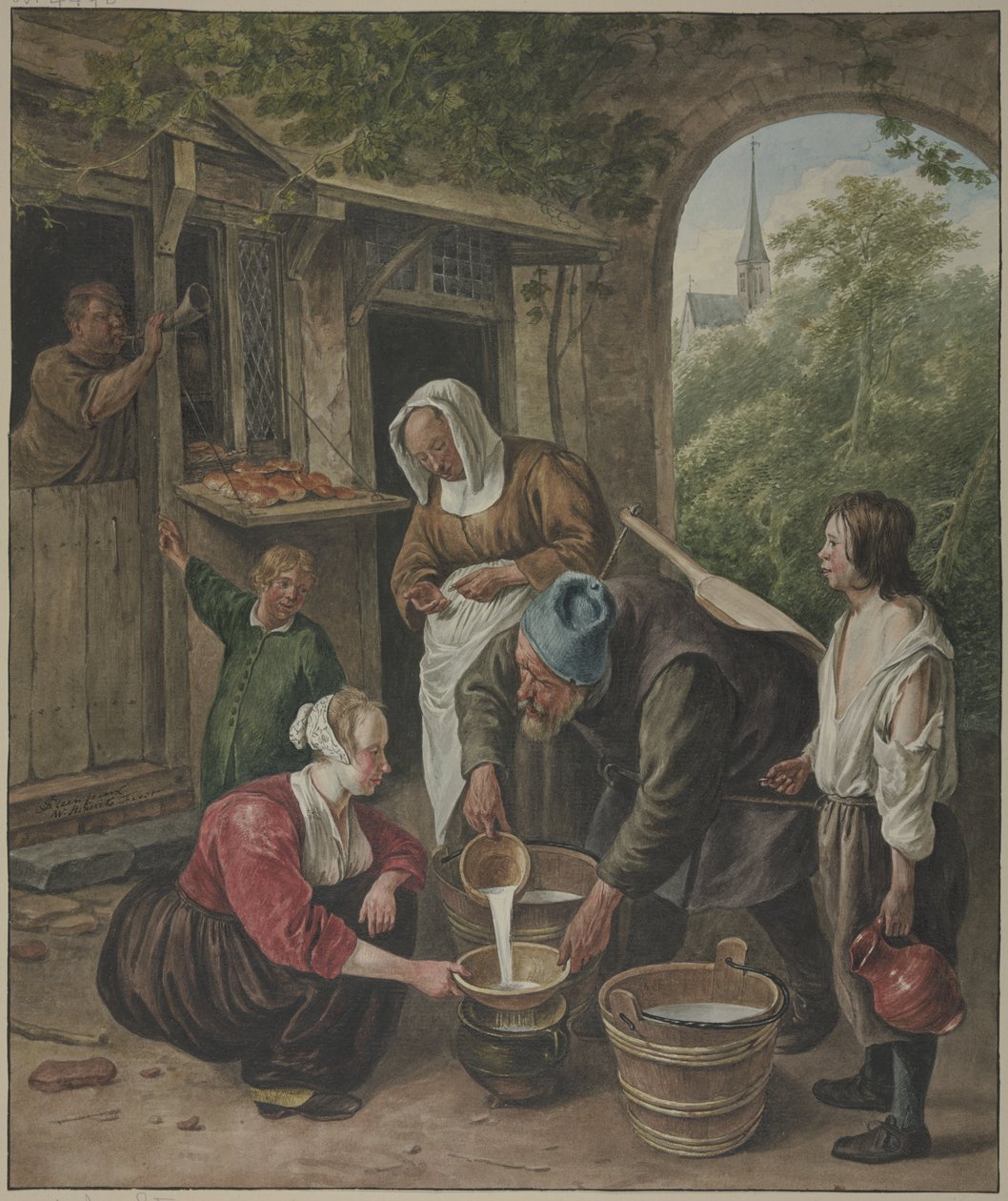 Mælkesælgersken af Wybrand Hendriks