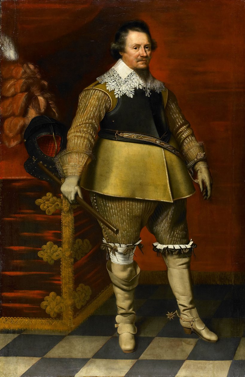 Portræt af Ernst Casimir I, greve af Nassau-Dietz af Wybrand de Geest
