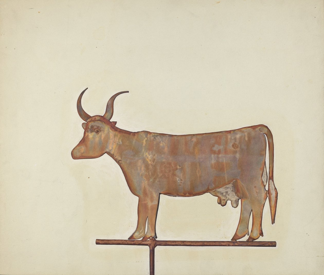 Cow Weather Vane, ca. 1938. af Wynna Wright