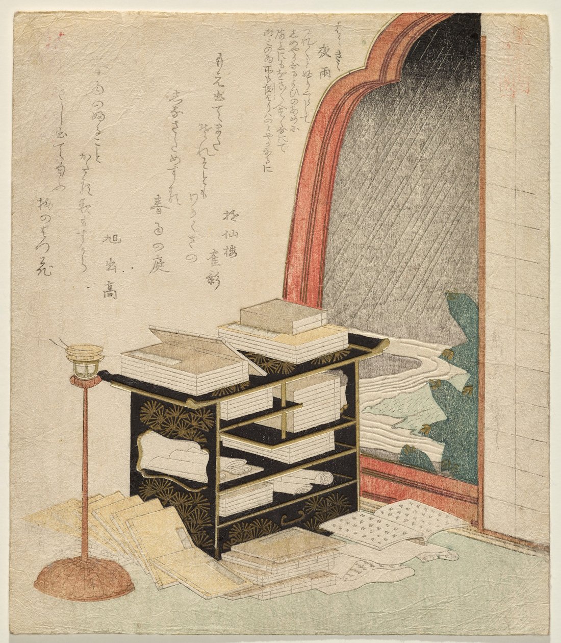 Natregn af Yashima Gakutei