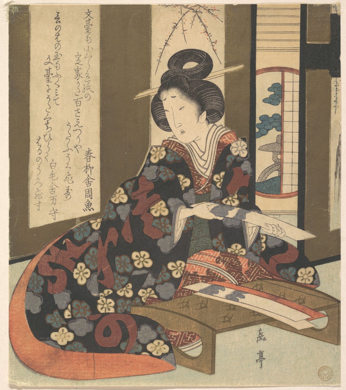 Tryk af Yashima Gakutei