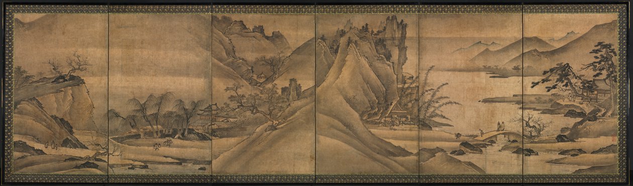 Landskab af de fire årstider af Yi Sumun (Korean, b. c. 1404)