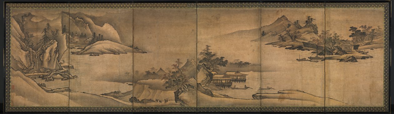 Landskab af de fire årstider af Yi Sumun (Korean, b. c. 1404)