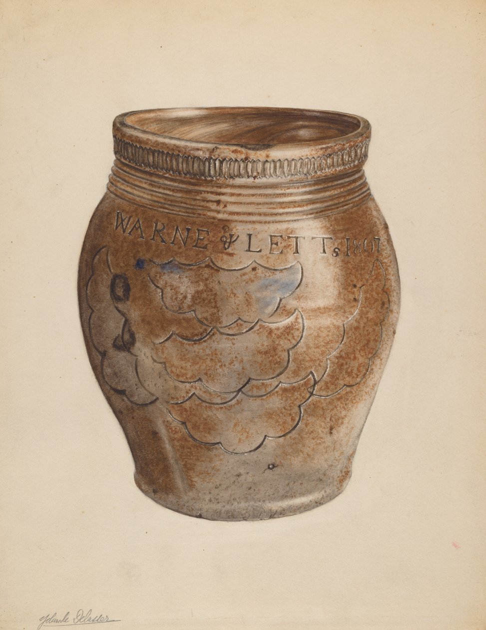 Crock, c. 1937. af Yolande Delasser