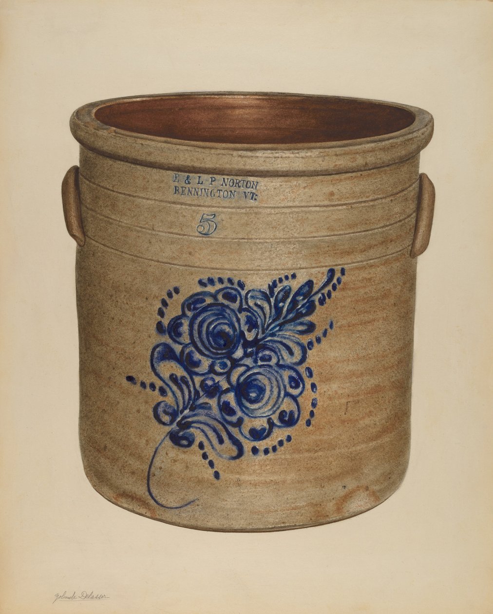 Crock, sandsynligvis 1938. af Yolande Delasser