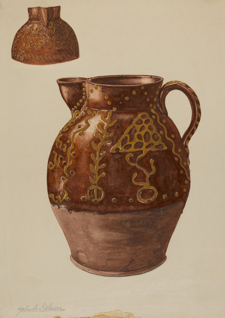 Pa. Tysk Kande, ca. 1937. af Yolande Delasser