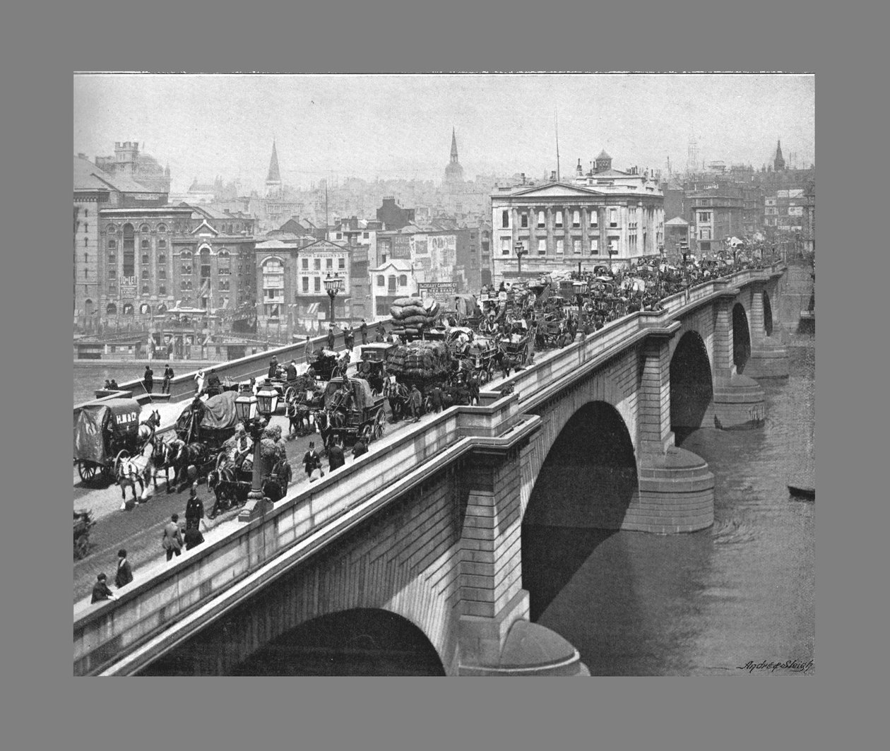 London Bridge, London, c1900 af York and Son