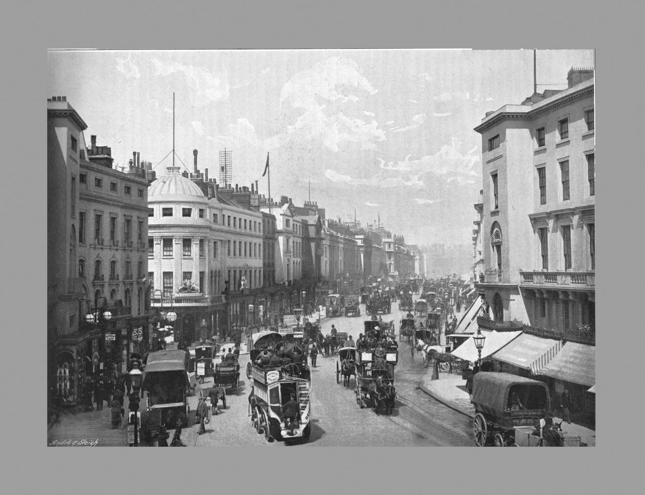Regent Street, London, c1900 af York and Son