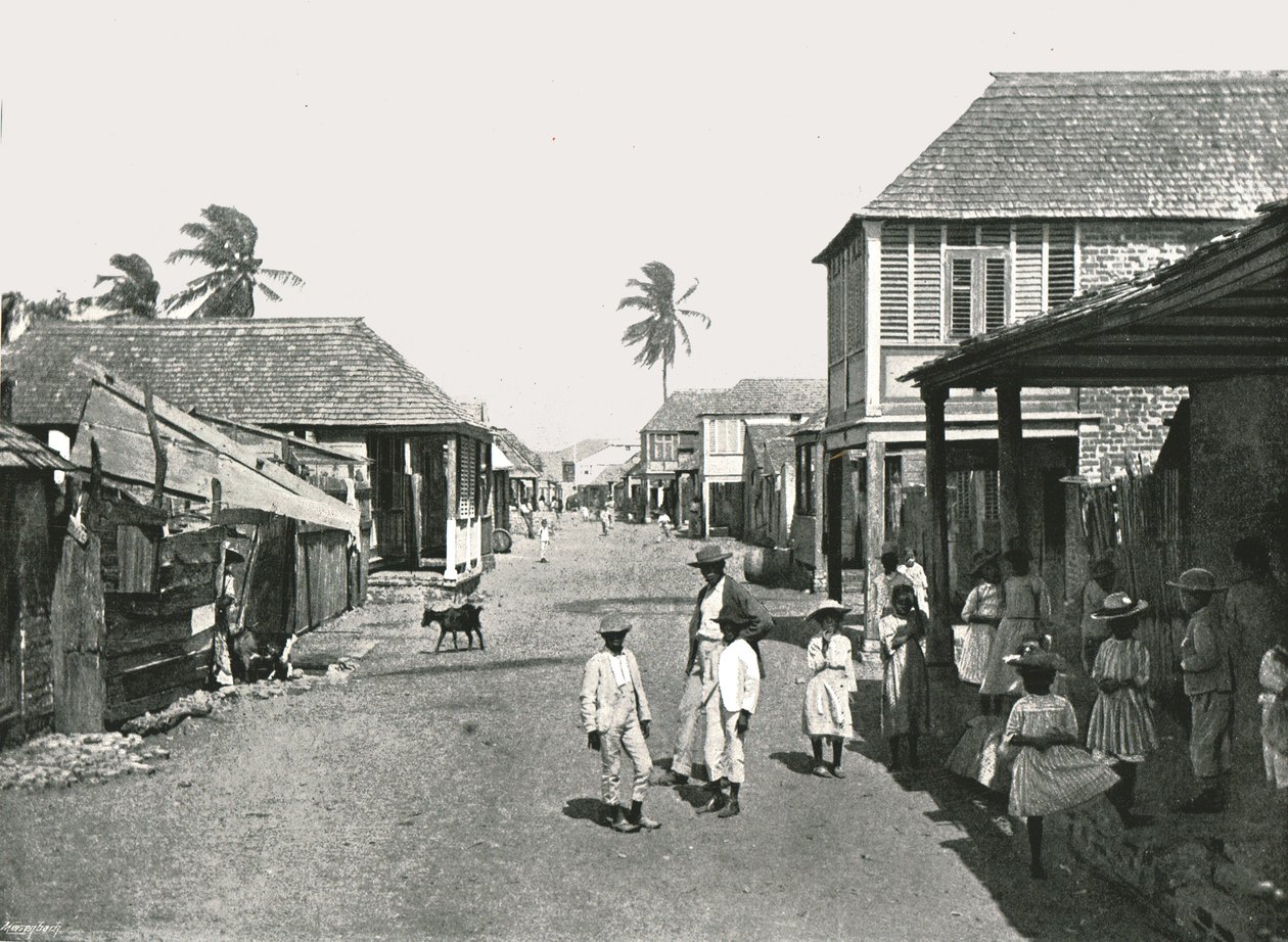 Gadebillede i Port Royal, Jamaica, 1895. af York and Son