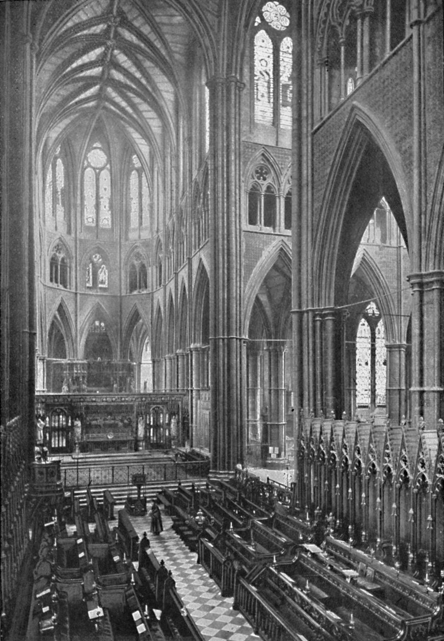 The Choir and Apse, Westminster Abbey, 1902 af York and Son