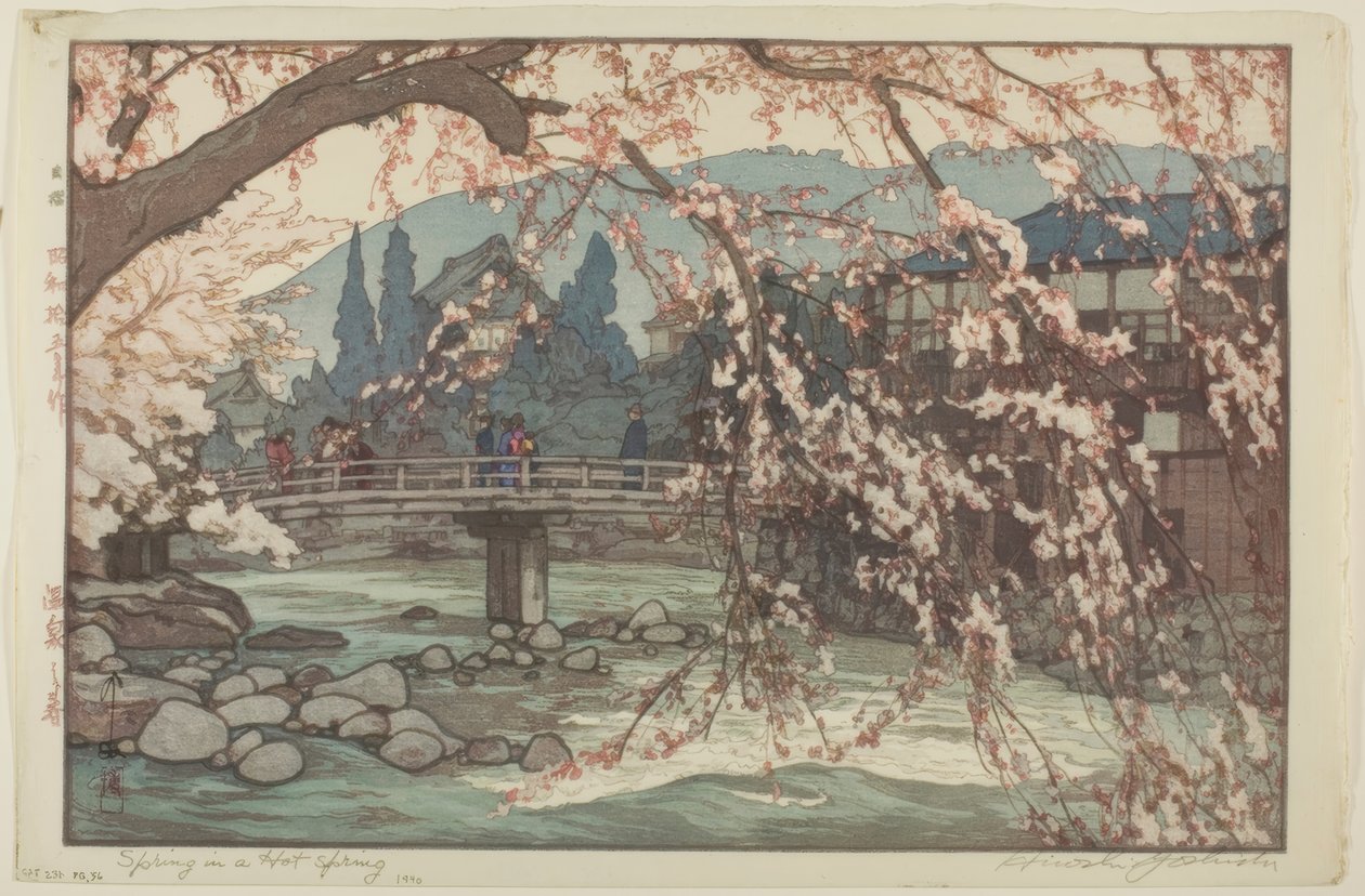 Spa i foråret af Yoshida Hiroshi