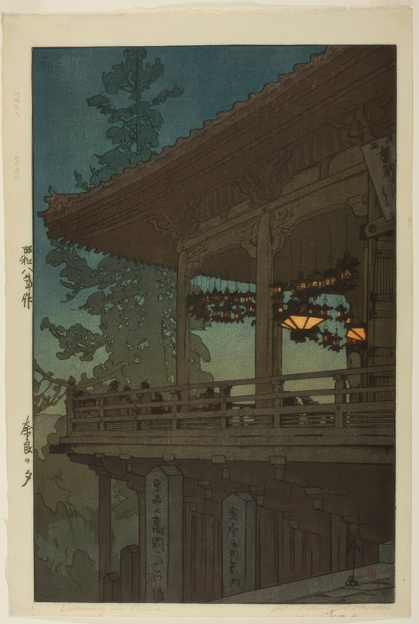 Aften i Nara, fra serien "Kansai District" af Yoshida Hiroshi