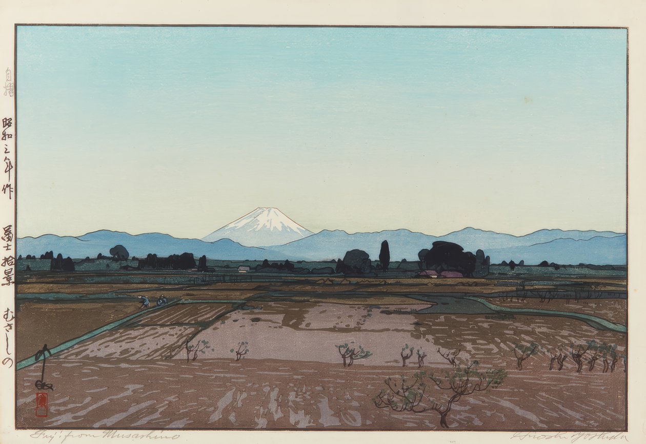 Fuji fra Musashino af Yoshida Hiroshi