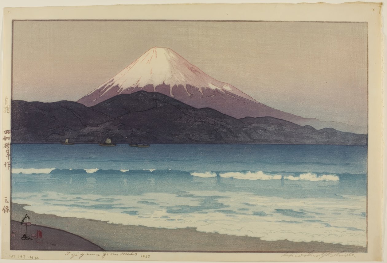 Fujiyama fra Miho af Yoshida Hiroshi