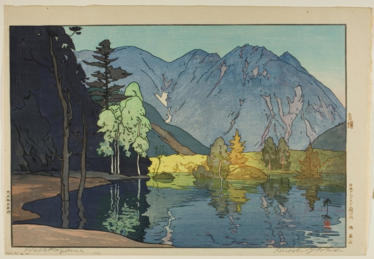 Mount Hodaka (Hodakayama) af Yoshida Hiroshi