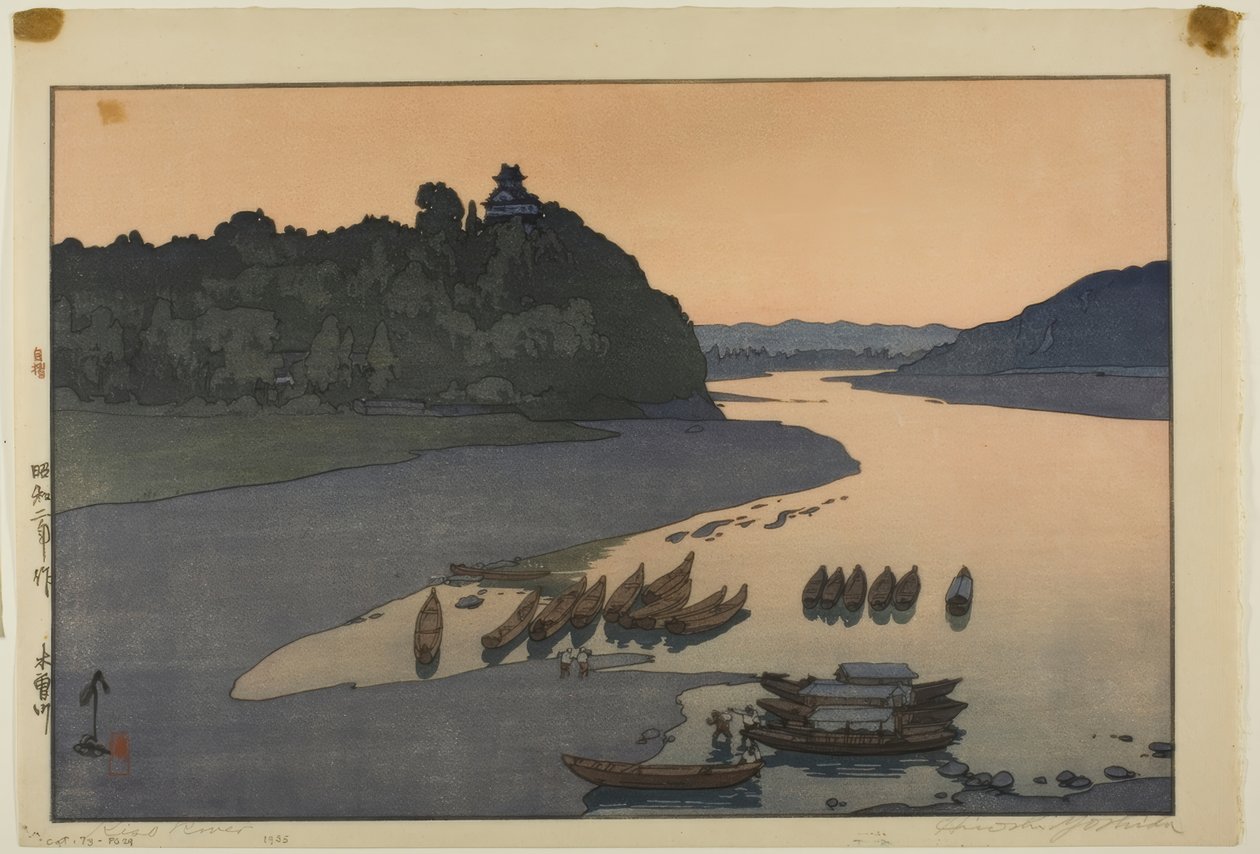 Kiso-floden, fra serien "Hotei #85" af Yoshida Hiroshi