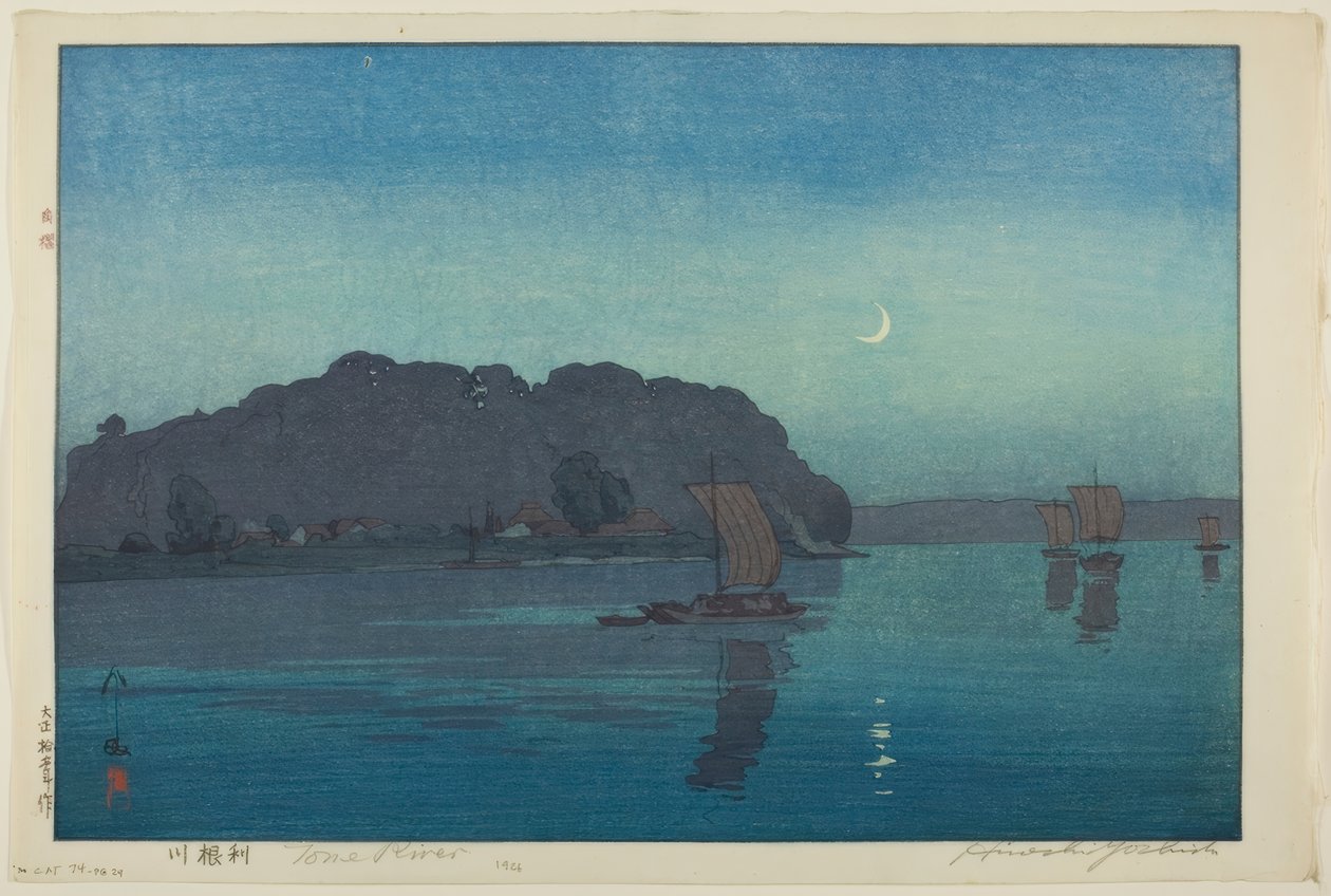 Tone River af Yoshida Hiroshi