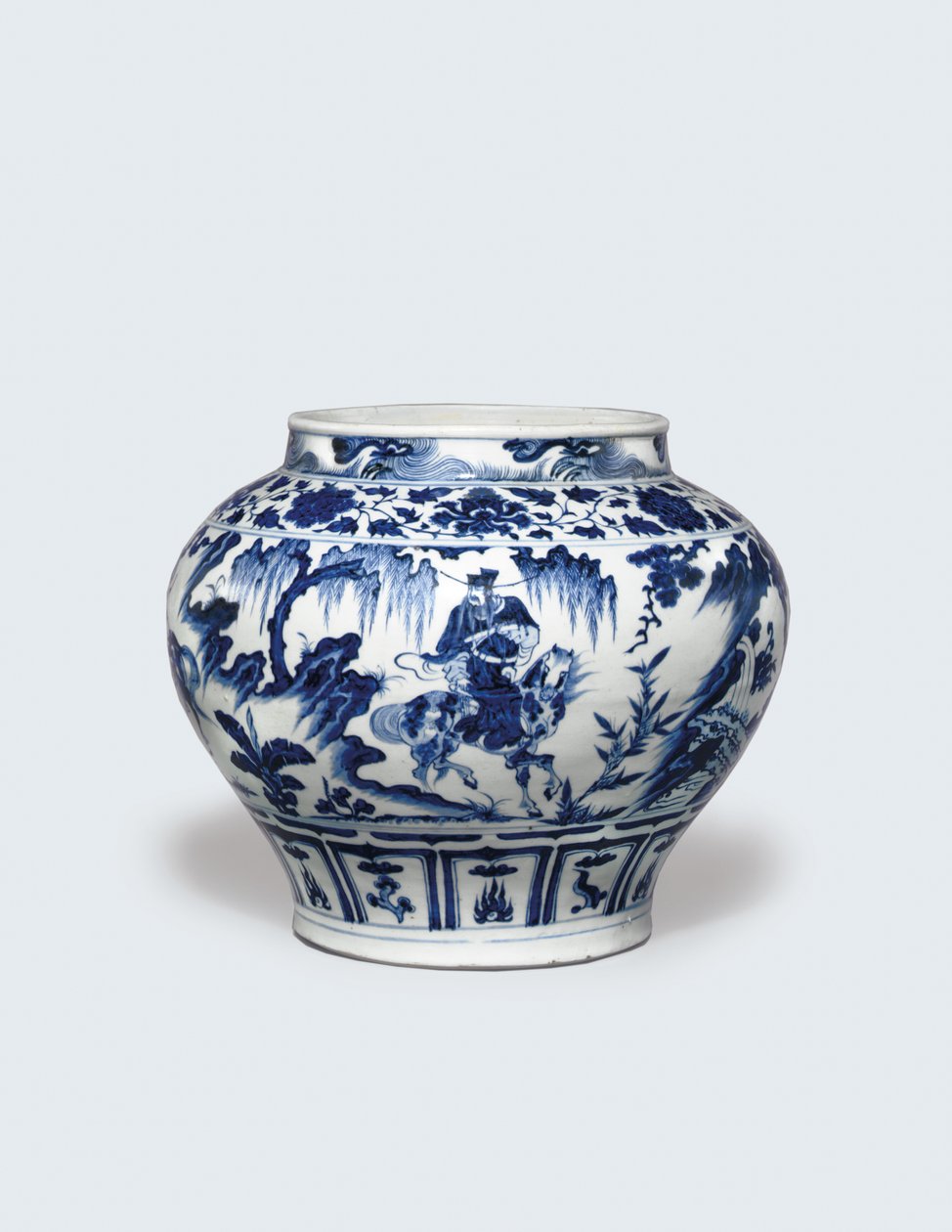 Hvid og blå guan, midten af det 14. århundrede (keramik) af Yuan Dynasty Chinese School