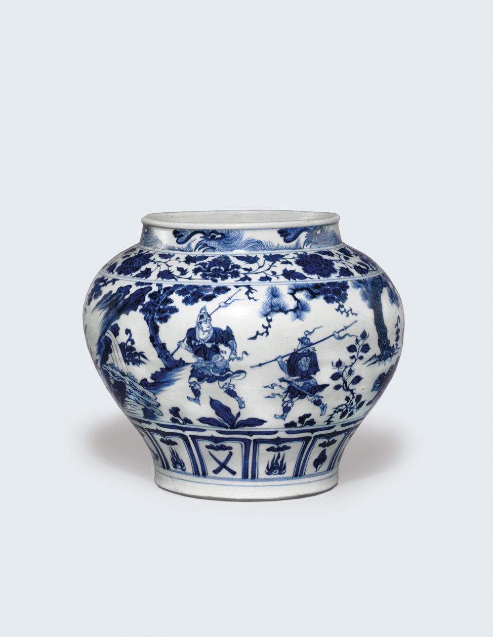 Hvid og blå Guan, midten af det 14. århundrede af Yuan Dynasty Chinese School