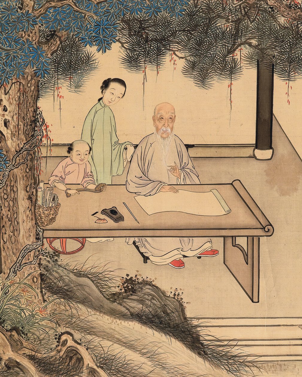 Yuan Mei og hans kvindelige studerende af Yuan Mei