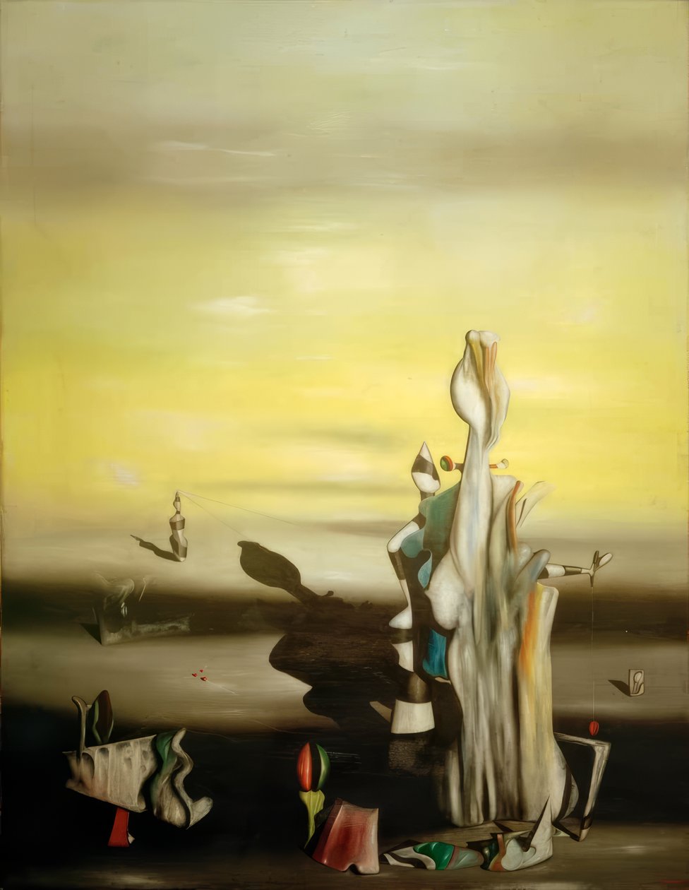 Fraværende dame af Yves Tanguy