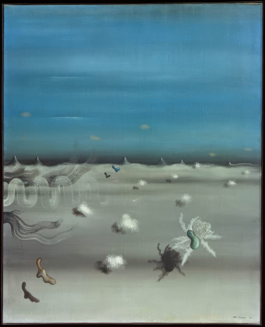 ravfarvet blik af Yves Tanguy