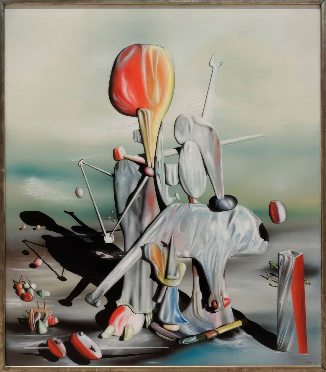 Gennem fuglene... af Yves Tanguy