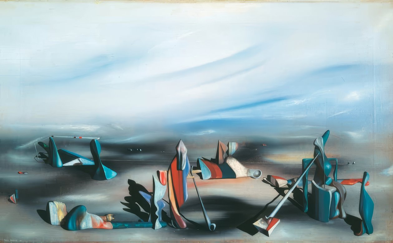 Paladset med klippe-vinduer af Yves Tanguy
